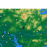 Nearby Forecast Locations - Zengcheng - Mapa