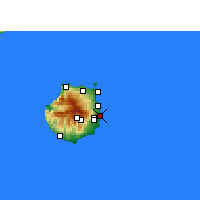 Nearby Forecast Locations - Las Palmas - Mapa