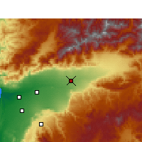 Nearby Forecast Locations - Tarudant - Mapa