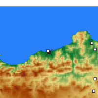 Nearby Forecast Locations - Jijel-Achouat - Mapa