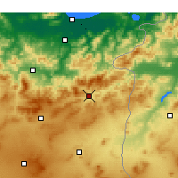 Nearby Forecast Locations - Suq Ahras - Mapa