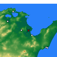 Nearby Forecast Locations - Túnez - Mapa