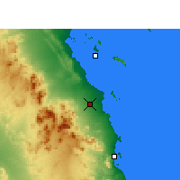 Nearby Forecast Locations - Hurgada - Mapa