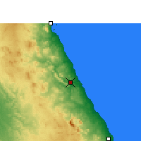 Nearby Forecast Locations - El-Qoseir - Mapa