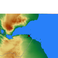 Nearby Forecast Locations - Yibuti - Mapa