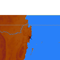 Nearby Forecast Locations - Bukoba - Mapa