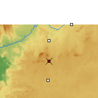 Nearby Forecast Locations - Yaundé - Mapa