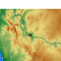 Nearby Forecast Locations - Vioolsdrif - Mapa
