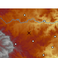 Nearby Forecast Locations - Estcourt - Mapa