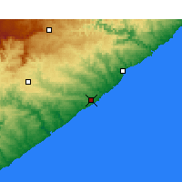 Nearby Forecast Locations - East London - Mapa