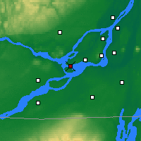 Nearby Forecast Locations - Baie-d'Urfé - Mapa