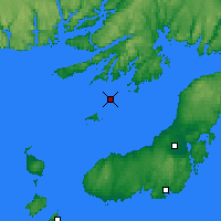 Nearby Forecast Locations - Sagona Island - Mapa