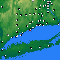 Nearby Forecast Locations - Bridgeport - Mapa