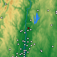 Nearby Forecast Locations - Chicopee - Mapa