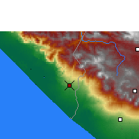 Nearby Forecast Locations - Tapachula de Córdova y Ordóñez - Mapa