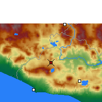 Nearby Forecast Locations - Santa Ana - Mapa