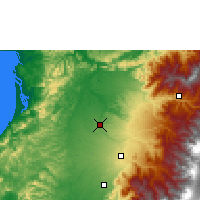 Nearby Forecast Locations - Cantón La Concordia - Mapa