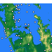 Nearby Forecast Locations - Isla Waiheke - Mapa
