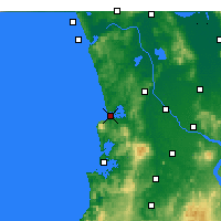 Nearby Forecast Locations - Raglan - Mapa