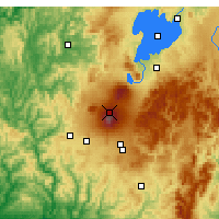 Nearby Forecast Locations - Tongariro NP - Mapa