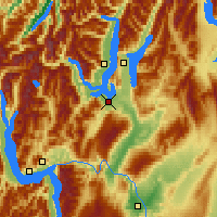 Nearby Forecast Locations - Wānaka - Mapa