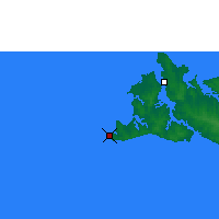 Nearby Forecast Locations - Isla de Bathurst - Mapa
