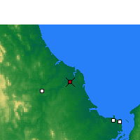 Nearby Forecast Locations - Bundaberg - Mapa