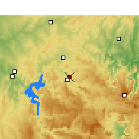 Nearby Forecast Locations - Mudgee aeropuerto - Mapa