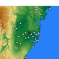 Nearby Forecast Locations - Parramatta - Mapa