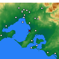 Nearby Forecast Locations - Frankston - Mapa