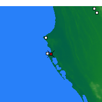 Nearby Forecast Locations - Robe aeropuerto - Mapa