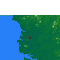 Nearby Forecast Locations - Pontianak - Mapa