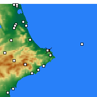 Nearby Forecast Locations - Vergel - Mapa