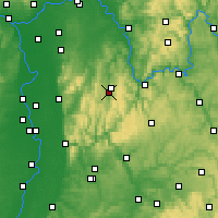 Nearby Forecast Locations - Erbach - Mapa