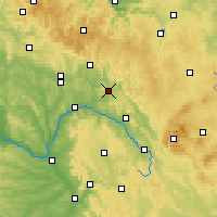 Nearby Forecast Locations - Kronach - Mapa