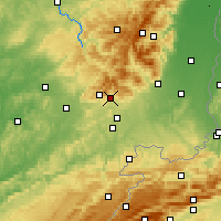 Nearby Forecast Locations - Giromagny - Mapa