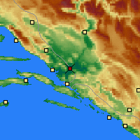 Nearby Forecast Locations - Metković - Mapa