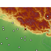 Nearby Forecast Locations - Haldwani-cum-Kathgodam - Mapa