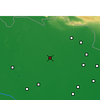 Nearby Forecast Locations - Padrauna - Mapa