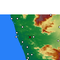 Nearby Forecast Locations - Shoranur - Mapa