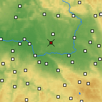 Nearby Forecast Locations - Chlumec nad Cidlinou - Mapa