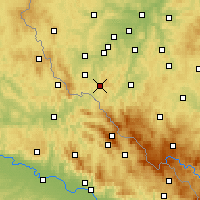 Nearby Forecast Locations - Kdyně - Mapa