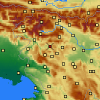 Nearby Forecast Locations - Cerkno - Mapa