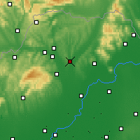 Nearby Forecast Locations - Mezőkövesd - Mapa
