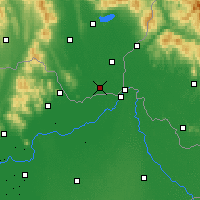 Nearby Forecast Locations - Kráľovský Chlmec - Mapa