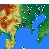 Nearby Forecast Locations - Chigasaki - Mapa
