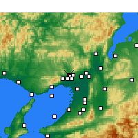 Nearby Forecast Locations - Kawanishi - Mapa