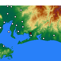 Nearby Forecast Locations - Toyokawa - Mapa