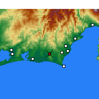 Nearby Forecast Locations - Kakegawa - Mapa