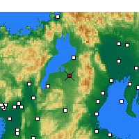 Nearby Forecast Locations - Higashiōmi - Mapa